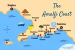 Our Amalfi Coast map with towns provides an illustrated guide to help you visualise the layout of this stunning part of the world.