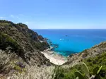 View of the beaches of Capo Vaticano, Italy