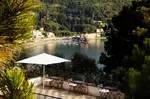 View of the town of Levanto from the terrace of a guesthouse