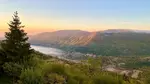 View of the rolling hills in Abruzzo, Italy