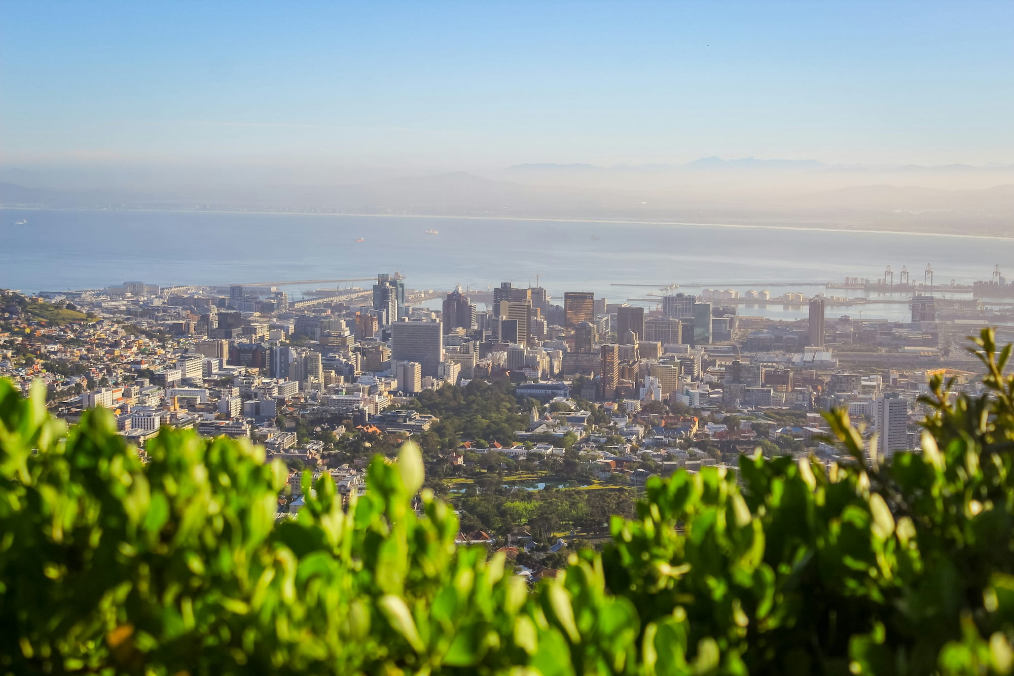 View of the Cape Town skyline, the beating heart of Cape Town, found right in the centre of the Cape Town map