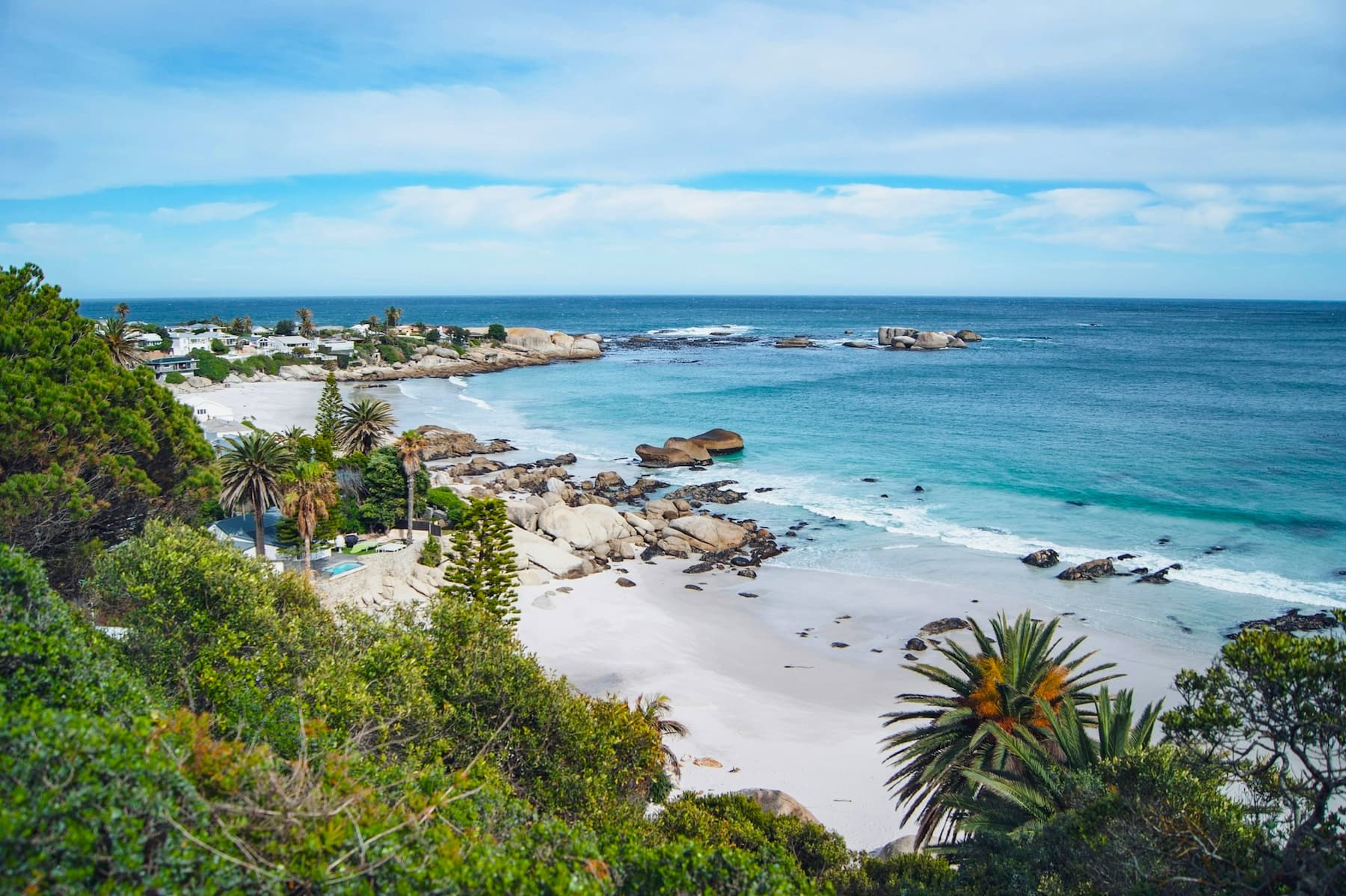 A view of the beaches in Clifton, South Africa. Clifton is known for its iconic beaches.
