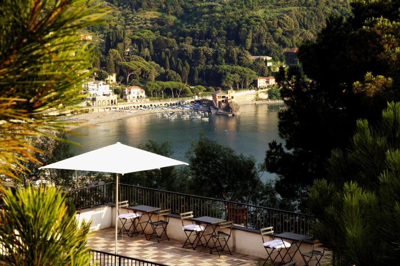 View of the town of Levanto from the terrace of a guesthouse