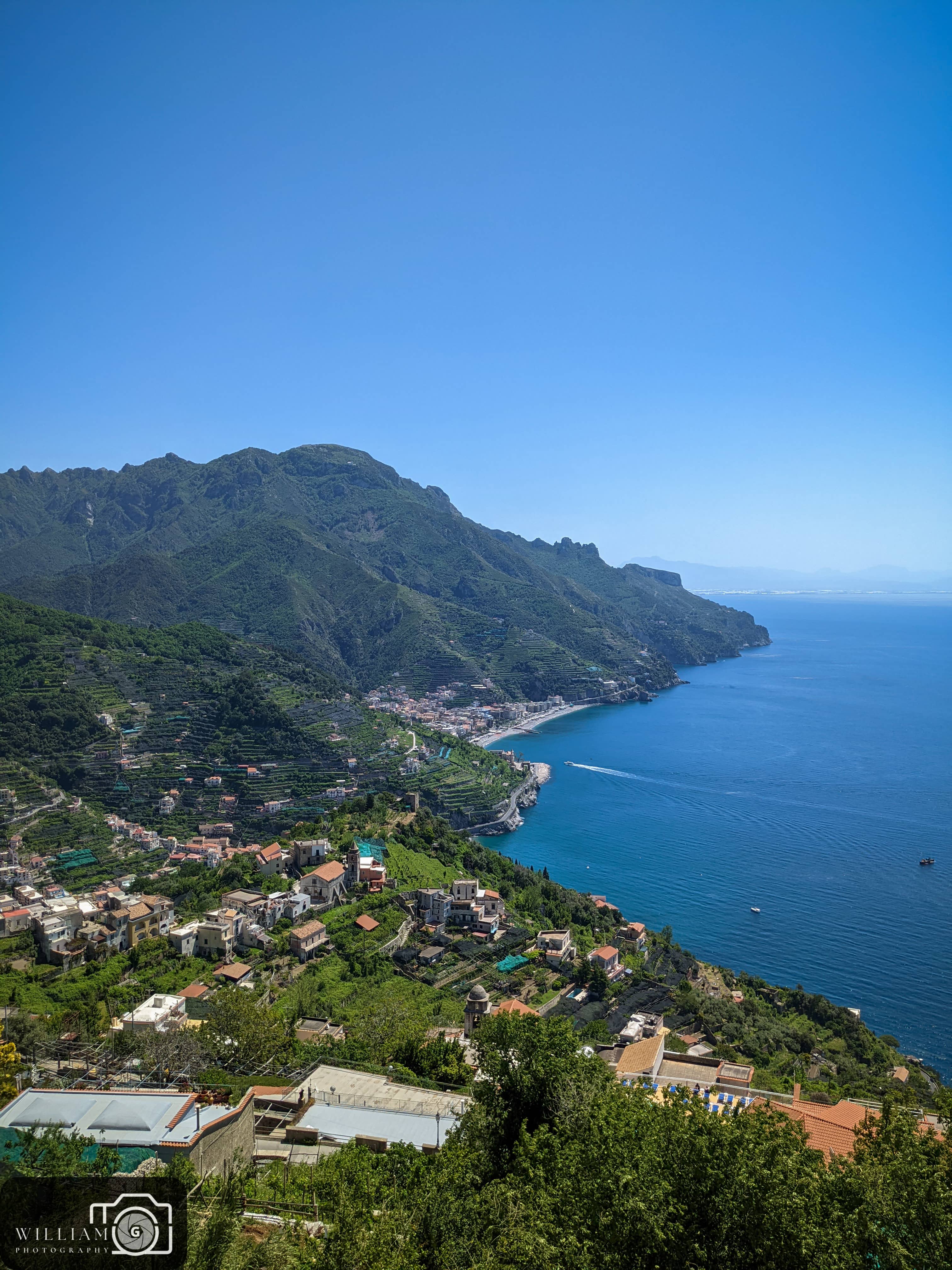 The view upon arrival in Ravello is simply breathtaking!