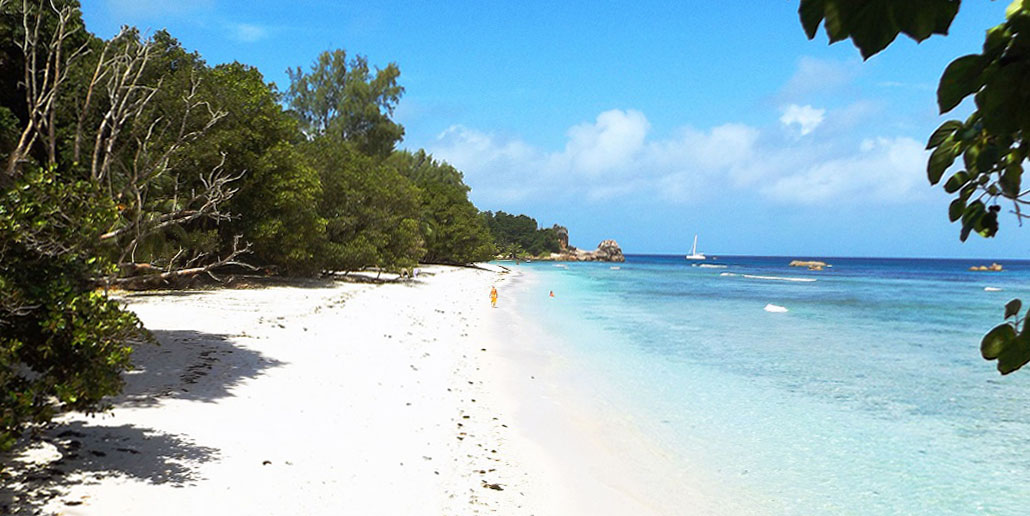 Anse Patates Beach is a tropical paradise that doesn't disappoint. You've soft sand, seas of a 1000 shades of blue and rainbow colored fish.