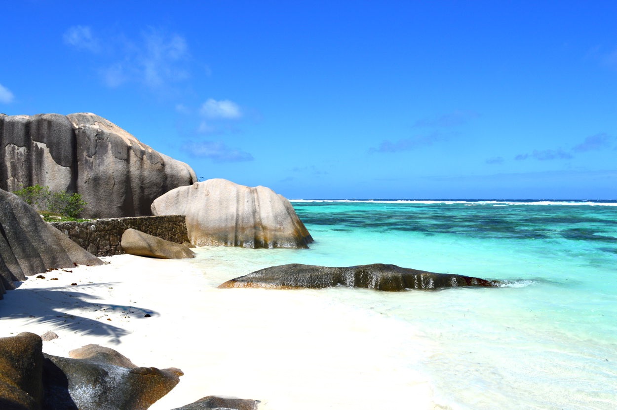 Anse Source d'Argent is a beach in the Seychelles with some of the clearest water in the world