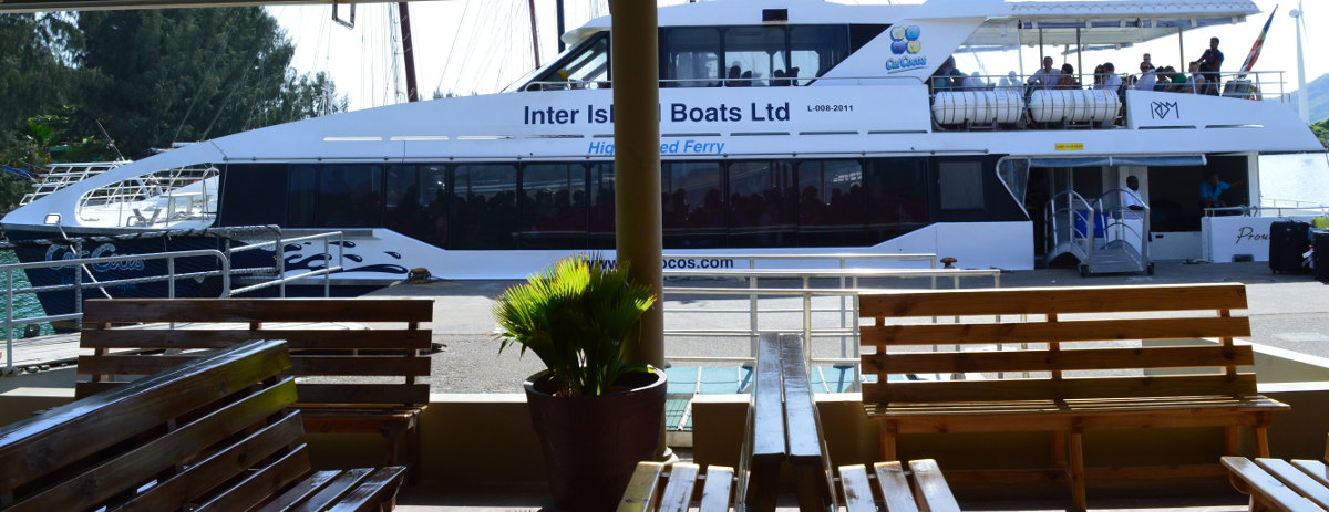 Ferry in the Seychelles
