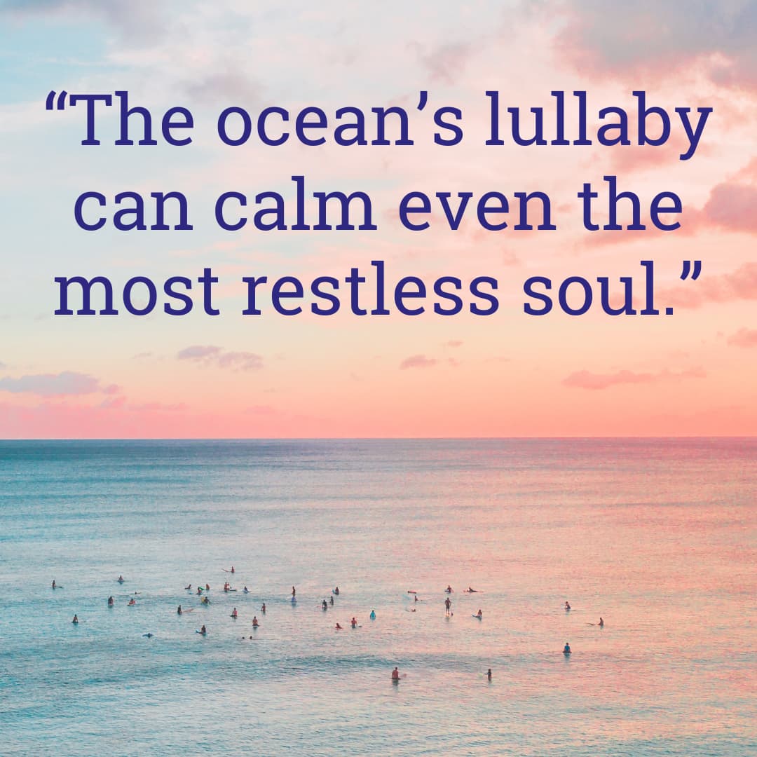 Ocean quotes with sunset over the ocean
