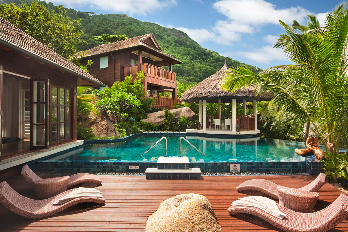 Villa at Hilton Hotel on Silhouette Island