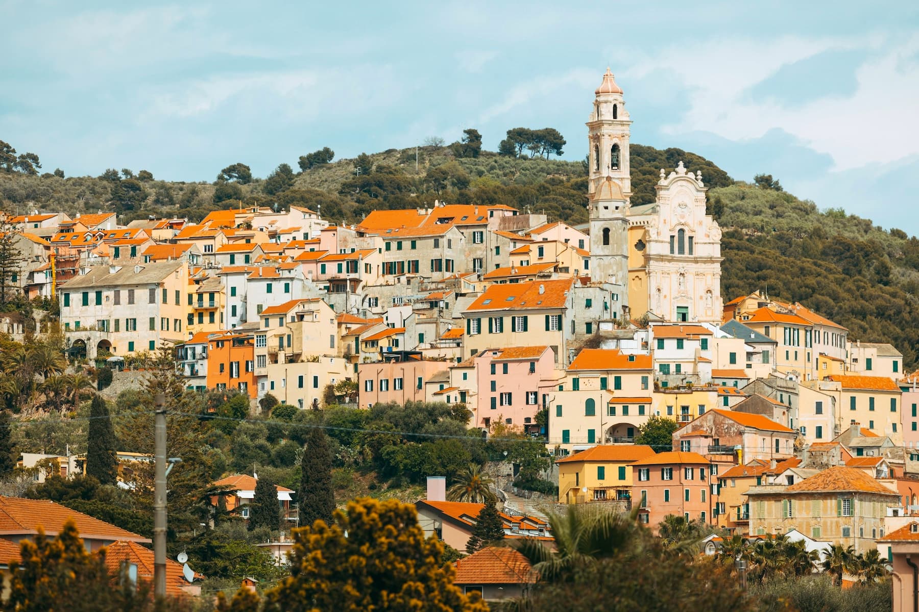Cervo, an exquisite Italian Riviera town A view of the hilltop town of Cervo, Liguria