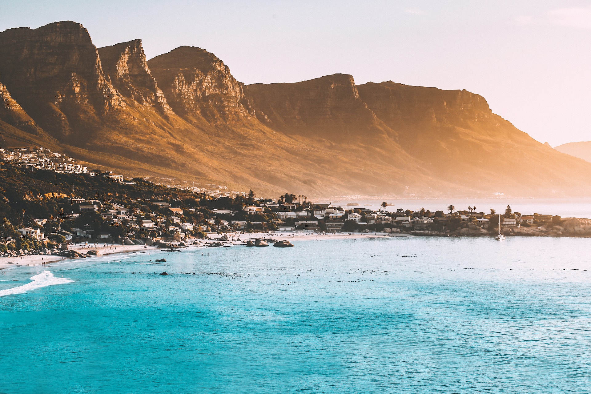 View of Clifton beaches, Cape Town